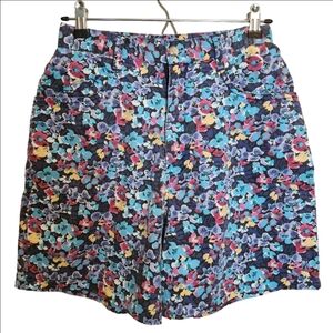 VINTAGE 80s PRIDES LANDING FLORAL ULTRA HIGH-RISE SHORTS SIZE 6/8